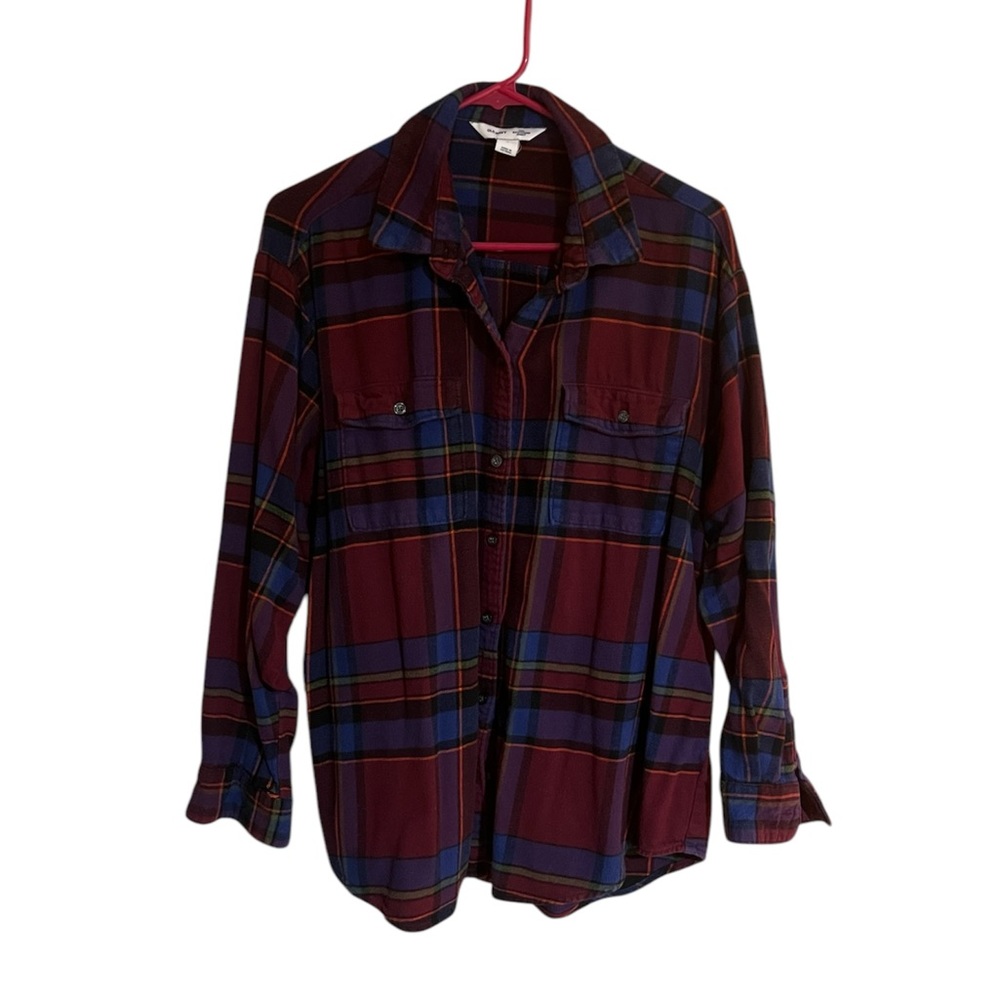 Old Navy Plaid Shirt - Red and Blue - flannel